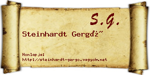 Steinhardt Gergő névjegykártya